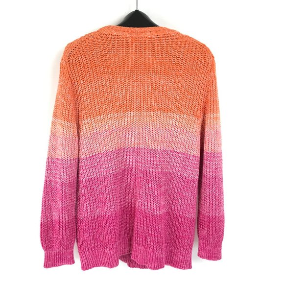 Calvin Klein Colorblock Pullover Sweater Women's XL Crew Neck 100% Cotton Knit - Picture 5 of 9